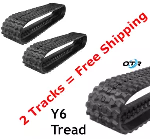 2 New Tracks 320 86 49 OTR Rubber Track Traction Y6 320x86x49 Bobcat T550 T590 - Picture 1 of 5
