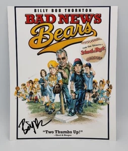 BILLY BOB THORNTON SIGNED BAD NEWS BEARS MOVIE 8X10 PHOTO COA - Picture 1 of 2