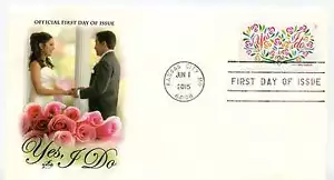 5001 dos onzas, Yes I Do, ArtCraft FDC - Imagen 1 de 1