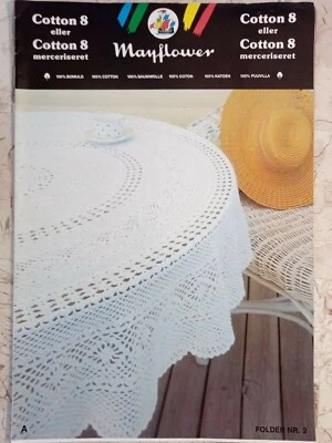 Mayflower Cotton 8 Folder NR. 2 Scandinavian & English languages Crochet Pattern - Image 1 of 4