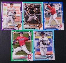 2021 Bowman Draft SERIAL NUMBER Paper Parallels You Pick the Card