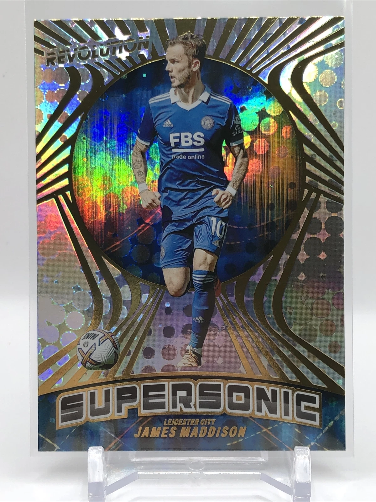 2022-23 EPL Revolution JAMES MADDISON #17 Supersonic Refractor LEICESTER CITY