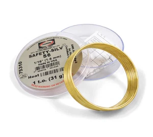 Harris Safety-Silv 56% 1/16 Silver Solder Brazing Alloy 1 Troy Ounce, 75310 5631 - Picture 1 of 1