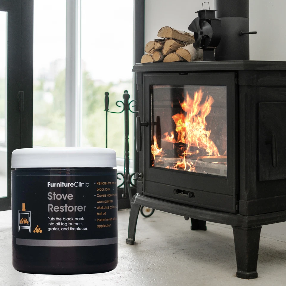 Stove Restorer 250ml (Black) - Restores the colour to metal stoves & log burners