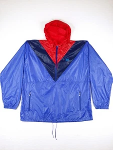 Vintage LEVI'S 1/2 ZIP PULLOVER WINDBREAKER NEW No Tags 80s Hooded Jacket Rare L - Picture 1 of 9