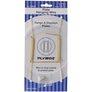 Colgador de placas montable en pared con acabado dorado brillante Plymor (para placas de 8" - 10") - Imagen 1 de 1