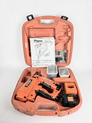 Paslode IM250A 900600 16 Gauge Angled Cordless Finish Nailer Battery Fuel Manual - Image 1 of 4