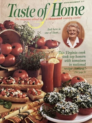 Taste Of Home Magazine August/September 1993- Food, Cooking - Image 1 of 2