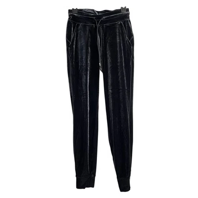 Jogger de terciopelo de tiro alto Lululemon Ready to Crush largo completo TALLA 4 terciopelo negro Foto 1 de 4