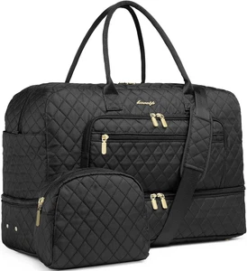 Large Women Travel Duffle Bag - Carry on Overnight Bag Weekend Travel Duffel Bag - Picture 1 of 12