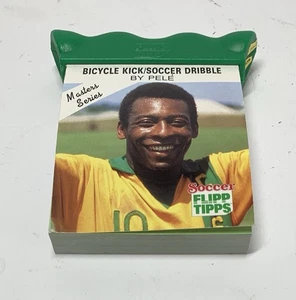 Vtg 1989 Pele Flip Book Bicycle Kick Soccer Dribble Flipp Tipps Masters Series - Bild 1 von 4