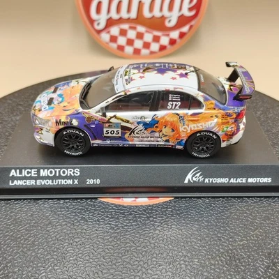 Kyosho 1/43 Alice Motors Lancer Evolution X 2010 #505 ST2 Mini-Z 03495X - Image 1 of 4