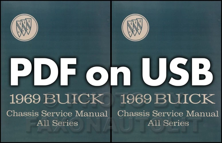 Buick 1969 taller de reparación manual y servicio de carrocería PDF en USB  Foto 1 de 4