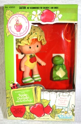 Muñeca Dumplin' Apple Vintage con Tea Time Turtle Pet Caja Original 1982 No. 43050 Foto 1 de 4