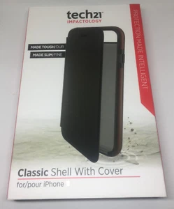 Apple Iphone 6 6s 7 8 4.7 tech21 Classic shell case D30 impact book wallet cover - Picture 1 of 10