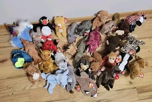 LOT OF 30 Random 1993-2002 TY Beanie Baby Babies W/Original Hang/Tush Tags - Picture 1 of 8