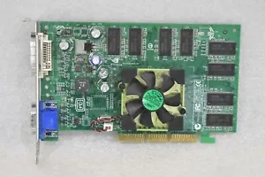 NVIDIA QUADRO 600-50162-0004-201 128MB AGP GRAPHICS CARD WITH VGA AND DVI OUTPUT - Picture 1 of 6