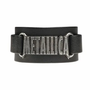 Pulsera de pulsera de cuero METALLICA, gótica alquimia - Imagen 1 de 3