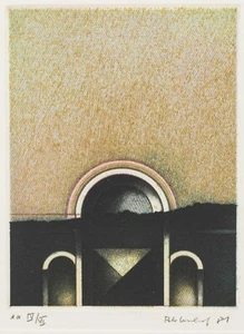 Peter Umlauf /1981 / Radierung /E.A. Exemplar / handsigniert/ gerahmt - Picture 1 of 2