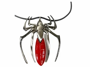 Spider With Removable Knife Necklace Pendant Punk Silver Jewelry - Picture 1 of 12