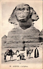 c1910s Egypt RPPC Great Sphinx of Giza Pyramids Real Photo Postcard