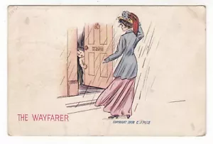 1908 TALMAGE NEBRASKA THE WAYFARER WOMEN C J POSE VINTAGE POSTCARD NE AUBURN - Picture 1 of 2