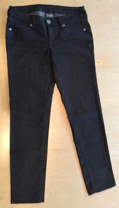 City Streets Black Womens Low Rise Size 5 Dark Wash Denim Jeans 30x34 - Picture 1 of 7
