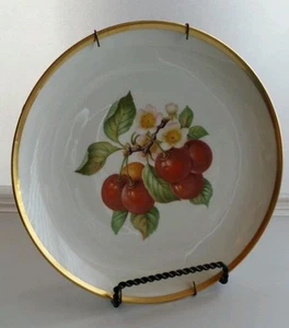 Vintage Hutschenreuther Selb Pasco German 8" Decorative Cherry Fruit Plate - Picture 1 of 4