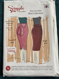 Simple Sew Sewing Pattern Two In One Skirt Collection Pencil Wiggle 8-16 Bow - Picture 1 of 2