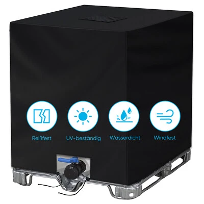 IBC Tank Abdeckung für 1000L Wasserbehälter Frostsicher bis -20°C & UV-50+ - Bild 1 von 4