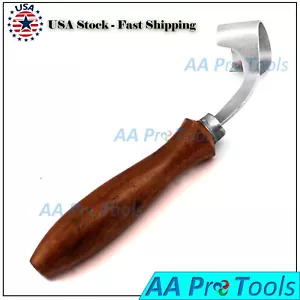 Horse Farrier Tool Swiss Hoof Oval Loop Knife Sharp Edge Steel Blade - Picture 1 of 3