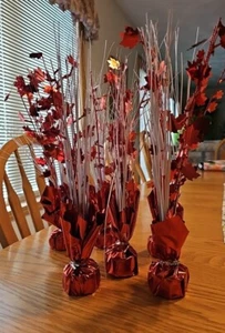 Canada Day Red & White Table Centerpieces Decorations 13" Tall Set Of Six - Picture 1 of 9