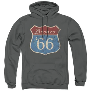 FORD ROUTE 66 BRONCO Licensed Adult Hooded Sweatshirt Hoodie SM-3XL - Picture 1 of 2
