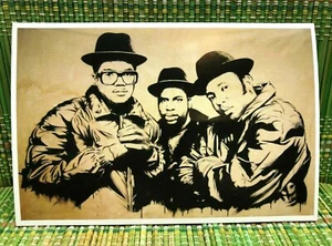 Mr. Brainwash MBW Run DMC Graffiti Postcard Print 6x4 Limited Life Is Beautiful - Picture 1 of 6