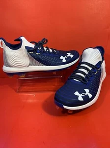 Under Armour Harper 4 Low ST Baseball Cleats Blue Men’s 3022059-103 Size 16 - Picture 1 of 6