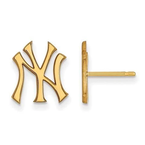 SS w/GP MLB  New York Yankees Small NY Post Earrings Cover