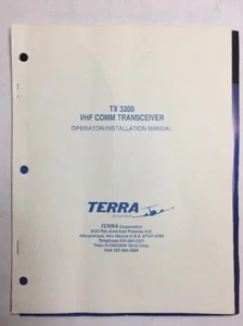 Terra TX 3200 VHF Comm Transceiver Orginal Operator/Installation Manual - Bild 1 von 7
