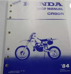 1984 Honda CR80R Servicio Tienda Reparación Manual OEM Sueltos Hoja G1GC401 - Imagen 1 de 1