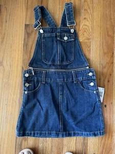 NWT Girl’s 7/8 Route 66 Denim 2PC Detachable Overall Romper Mini Skirt - Picture 1 of 4