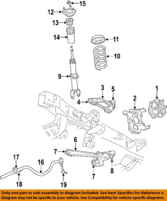 Used Suspension Strut fits: 2007 Mitsubishi RAIDER Front Front Grade A Foto 1 de 2