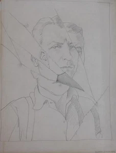 GEORGE SCHREIBER - George Schreiber Self-Portrait - Drawing - Picture 1 of 4