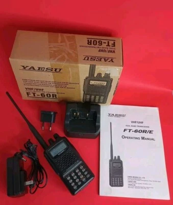 Yaesu FT-60R Dual Band Handheld Radio Transceiver, Desktop Charger (USA/EU adpt) - Image 1 of 4