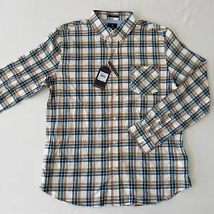 Ben Sherman Snow White Long Sleeve Shirt Mens Large Button-Down Stretch New NWT - Picture 1 of 8