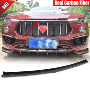 For Maserati Levante 2016-2020 Real Carbon Front Grill Grille Trim Vent Frame - Picture 1 of 13
