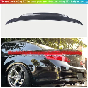 Fit For Infiniti Sedan G35 G37 2008-13 Rear Trunk Spoiler Wing Lip Carbon Fiber - Picture 1 of 8