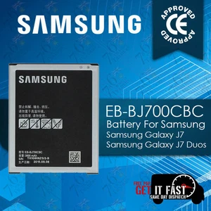 NEW REPLACEMENT BATTERY FOR SAMSUNG GALAXY J7 DUOS EB-BJ700BBC 3000MAH MFG 2018 - Picture 1 of 3
