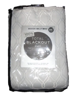 SOLUCIONES DE DISEÑO ENZO TOTAL BLACKOUT GEO BLANCO (1) PANEL CORTINA 52X 84 Foto 1 de 4