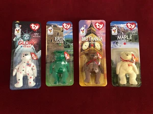 TY McDonalds Beanie Babys Erin Maple Britannia Glory The Bear With Errors - Bild 1 von 23