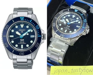 Seiko Prospex SBDJ057 PADI Special Edition Blue Diver 200m Solar Watch Men JAPAN - Picture 1 of 8