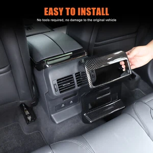 Car Rear Air Outlet Anti Kick Frame ABS Carbon Cover For Range Rover Velar 2024+ - Picture 1 of 12